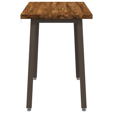 vidaXL 90x55x75cm Στερεό Ξύλο Ακακίας Φυσικό και Καφέ Ορθογώνιος