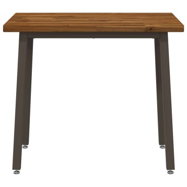vidaXL 110x55x75cm Στερεό Ξύλο Ακακίας Φυσικό και Καφέ Ορθογώνιος