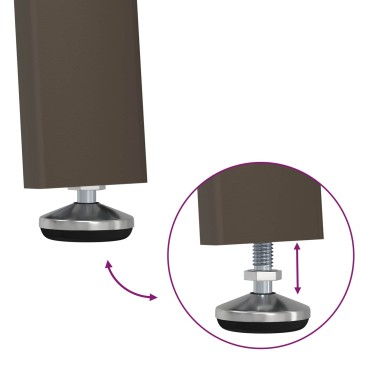 vidaXL 140x70x75cm Στερεό Ξύλο Ακακίας Φυσικό και Καφέ Ορθογώνιος