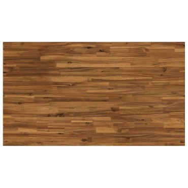 vidaXL 140x80x75cm Στερεό Ξύλο Ακακίας Φυσικό και Μαύρο