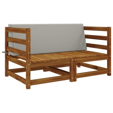 vidaXL Μαξιλάρι πλάτης SOEST 100% Πολυεστέρας Γκρι 120x20x40cm