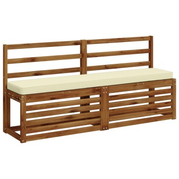 vidaXL Μαξιλάρια Πάγκου 2 Τεμαχίων VUGHT 2 pcs 100% Πολυεστέρας Κρεμ