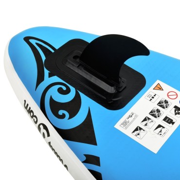 vidaXL Σανίδα SUP Φουσκωτή Σετ Μπλε 305 x 76 x 15 εκ.