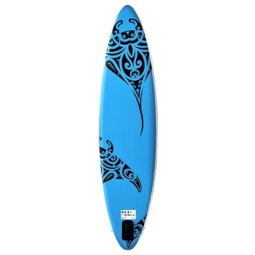 vidaXL Σανίδα SUP Φουσκωτή Σετ Μπλε 366 x 76 x 15 εκ.