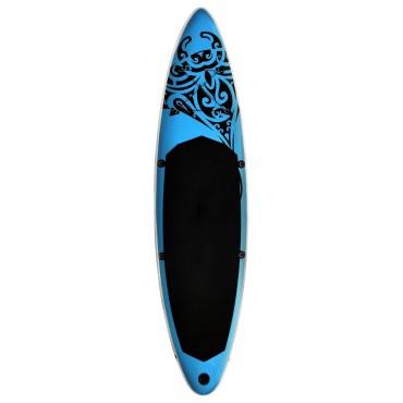 vidaXL Σανίδα SUP Φουσκωτή Σετ Μπλε 366 x 76 x 15 εκ.