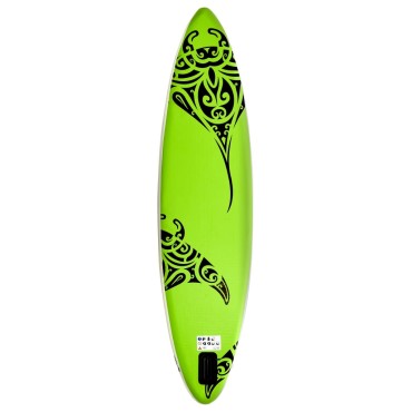 vidaXL Σανίδα SUP Φουσκωτή Σετ Πράσινη 305 x 76 x 15 εκ.