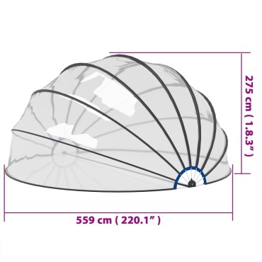 vidaXL Προστατευτικό Κάλυμμα Πισίνας 559 x 275 εκ.