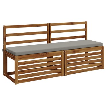 vidaXL Μαξιλάρι πάγκου SOEST 100% Πολυεστέρας Γκρι 160x40x5cm