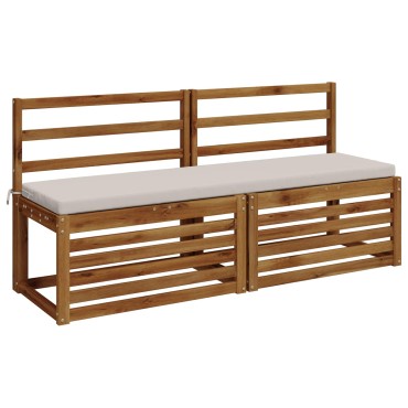 vidaXL Μαξιλάρι πάγκου SOEST 100% Πολυεστέρας Λευκό 140x40x5cm