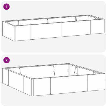 vidaXL Τοίχος Στήριξης 8 τμχ. 300 x 100 x 40 εκ. Γαλβανισμένος Χάλυβας