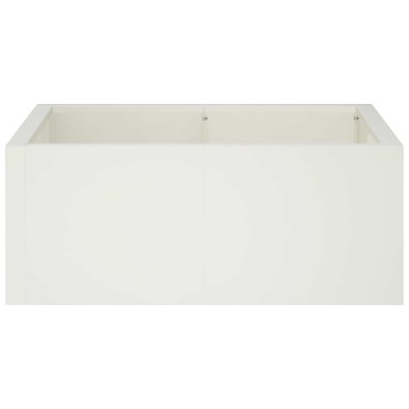 vidaXL Τοίχος Στήριξης 4 τμχ. 100 x 100 x 30 cm Ατσάλι Λευκό