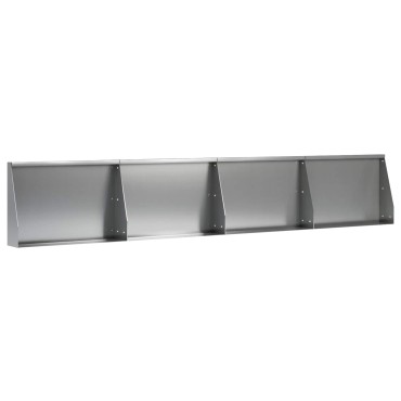 vidaXL Τοίχος Στήριξης 4 τμχ. 60 x 12 x 40 cm Γαλβανισμένος Χάλυβας
