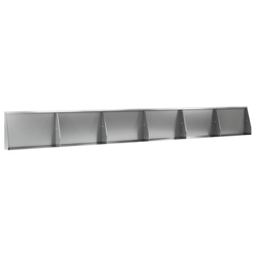 vidaXL Τοίχος Στήριξης 6 τμχ. 60 x 12 x 30 εκ Γαλβανισμένος Χάλυβας