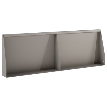 vidaXL Τοίχος Στήριξης 2 τμχ. 60 x 12 x 50 εκ. Σκ rusty