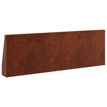 vidaXL Τοίχος Στήριξης 2 τμχ. 60 x 12 x 50 εκ. Σκ rusty