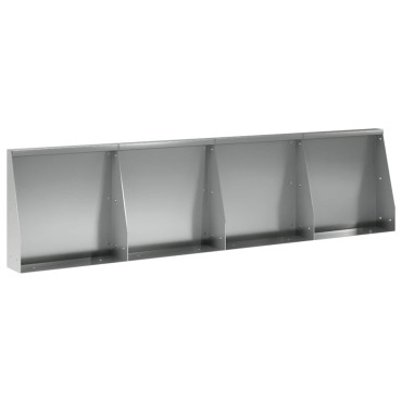 vidaXL Τοίχος Στήριξης 4 τμχ. 40 x 12 x 50 εκ. Γαλβανισμένος Χάλυβας