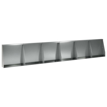 vidaXL Τοίχος Στήριξης 6 τμχ. 40 x 12 x 40 εκ. Γαλβανισμένος Χάλυβας