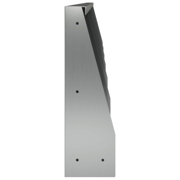 vidaXL Τοίχος Στήριξης 6 τμχ. 40 x 12 x 40 εκ. Γαλβανισμένος Χάλυβας