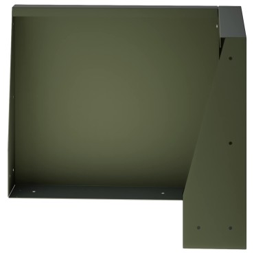 vidaXL Τοίχος Στήριξης 2 τμχ. 50 x 50 x 30 εκ Ατσάλι Λαδί