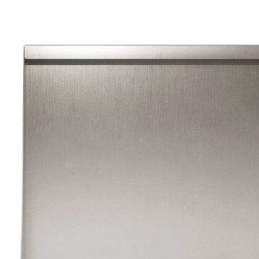 vidaXL Τοίχος Στήριξης 2 τμχ. 40 x 12 x 40 εκ. Ανοξείδωτο Ατσάλι Ασημί
