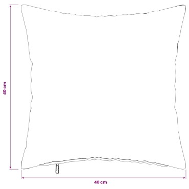 vidaXL Κάλυμμα Μαξιλαριού 2 τμχ. HEERLEN Σκούρο Γκρι 40 x 40 cm Ύφασμα