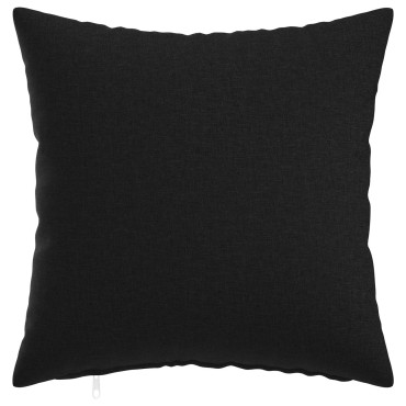 vidaXL Κάλυμμα Μαξιλαριού 2 τμχ. HEERLEN Μαύρο 40 x 40 cm Ύφασμα