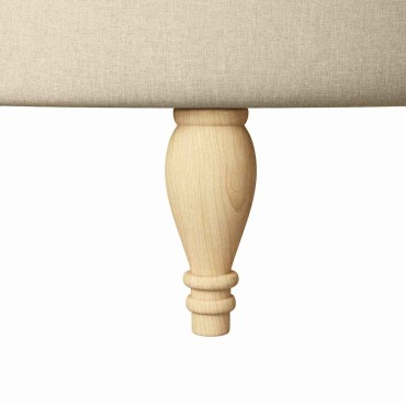 vidaXL Καναπέ με κουβέρτα Κρεμ 56,5 x 70 x 110 εκ ύφασμα