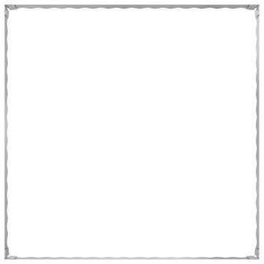 vidaXL Περίγραμμα γκαζόν 100 x 100 x 20 cm Ατσάλι Ασημί