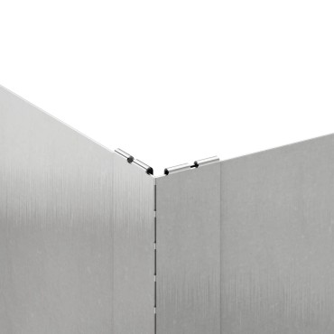 vidaXL Περίγραμμα γκαζόν 100 x 100 x 20 cm Ατσάλι Ασημί