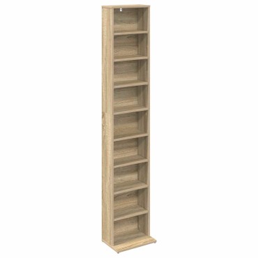 vidaXL Ντουλάπα CD Sonoma Δρυς 33x23,5x175cm Επεξεργασμένο Ξύλο