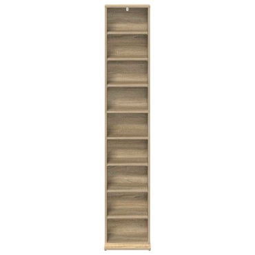 vidaXL Ντουλάπα CD Sonoma Δρυς 33x23,5x175cm Επεξεργασμένο Ξύλο