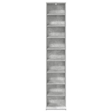 vidaXL Ντουλάπα CD Γκρι Σκυροδέματος 33x23,5x175cm