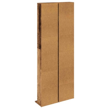vidaXL Ντουλάπα CD 2 τεμ. Παλαιωμένο ξύλο 33x23,5x175cm