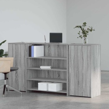 vidaXL Γραφείο υποδοχής 200x50x103,5cm Επεξεργασμένο Ξύλο 1 τεμ.