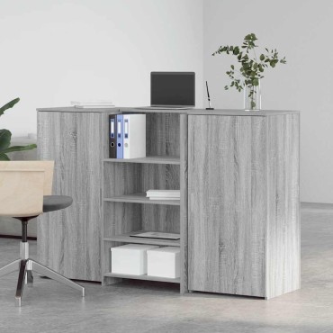 vidaXL Γραφείο υποδοχής 155x50x103,5cm Επεξεργασμένο Ξύλο 1 τεμ.