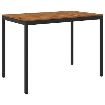 vidaXL Τραπέζι μπαρ κήπου NAARDEN Φυσικό και Μαύρο 147x88,5x105 εκ 1 τεμ.