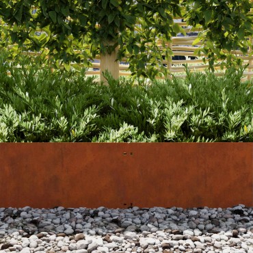 vidaXL Περίγραμμα γκαζόν 30 τμχ. 20 x 103 cm Σκ rusty