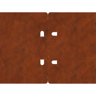 vidaXL Περίγραμμα γκαζόν 30 τμχ. 20 x 103 cm Σκ rusty