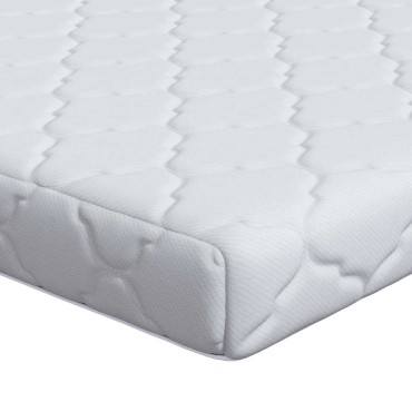 vidaXL Στρώμα Λευκό 80x200cm Ζακάρ ύφασμα 1 τεμ. - Μονό