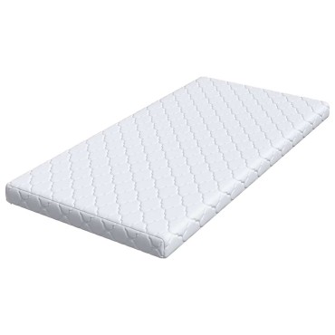 vidaXL Στρώμα Λευκό 90x190cm Ζακάρ ύφασμα 1 τεμ. - Μονό
