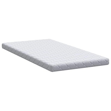 vidaXL Στρώμα Λευκό 90x190cm Ζακάρ ύφασμα 1 τεμ. - Μονό