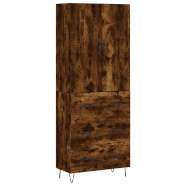 vidaXL Ντουλάπι Καπνιστή Δρυς 69,5x34x180cm από Επεξεργασμένο Ξύλο 1 τεμ.