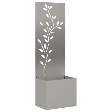 vidaXL Οθόνη Ιδιωτικότητας Κήπου Floral Σκ rusty 50 x 32 x 150 εκ