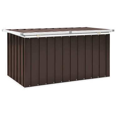 vidaXL Κουτί Αποθήκευσης Κήπου Καφέ 129x67x65cm 1 τεμ.