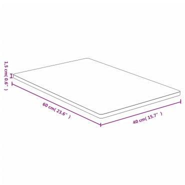 vidaXL Επιφάνεια Τραπεζιού 40x60x1,5 από Μπαμπού 40x60x1,5cm 1 τεμ.