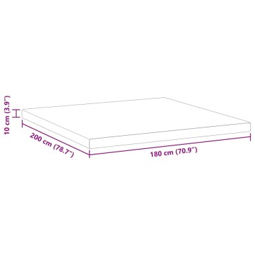vidaXL Στρώμα μνήμης 180 x 200 cm Thick Μαλακό Ύφασμα-100% πολυέστερ