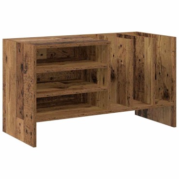 vidaXL Ντουλάπι δίσκων βινυλίου Παλιό ξύλο 78,5x35x45 εκ 1 τεμ.