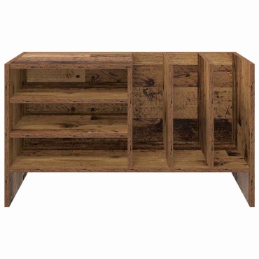 vidaXL Ντουλάπι δίσκων βινυλίου Παλιό ξύλο 78,5x35x45 εκ 1 τεμ.