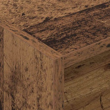 vidaXL Ντουλάπι δίσκων βινυλίου Παλιό ξύλο 78,5x35x45 εκ 1 τεμ.