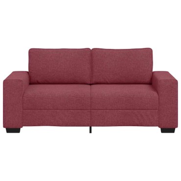vidaXL Διθέσιος Καναπές Κόκκινος 180x77x82cm Ύφασμα